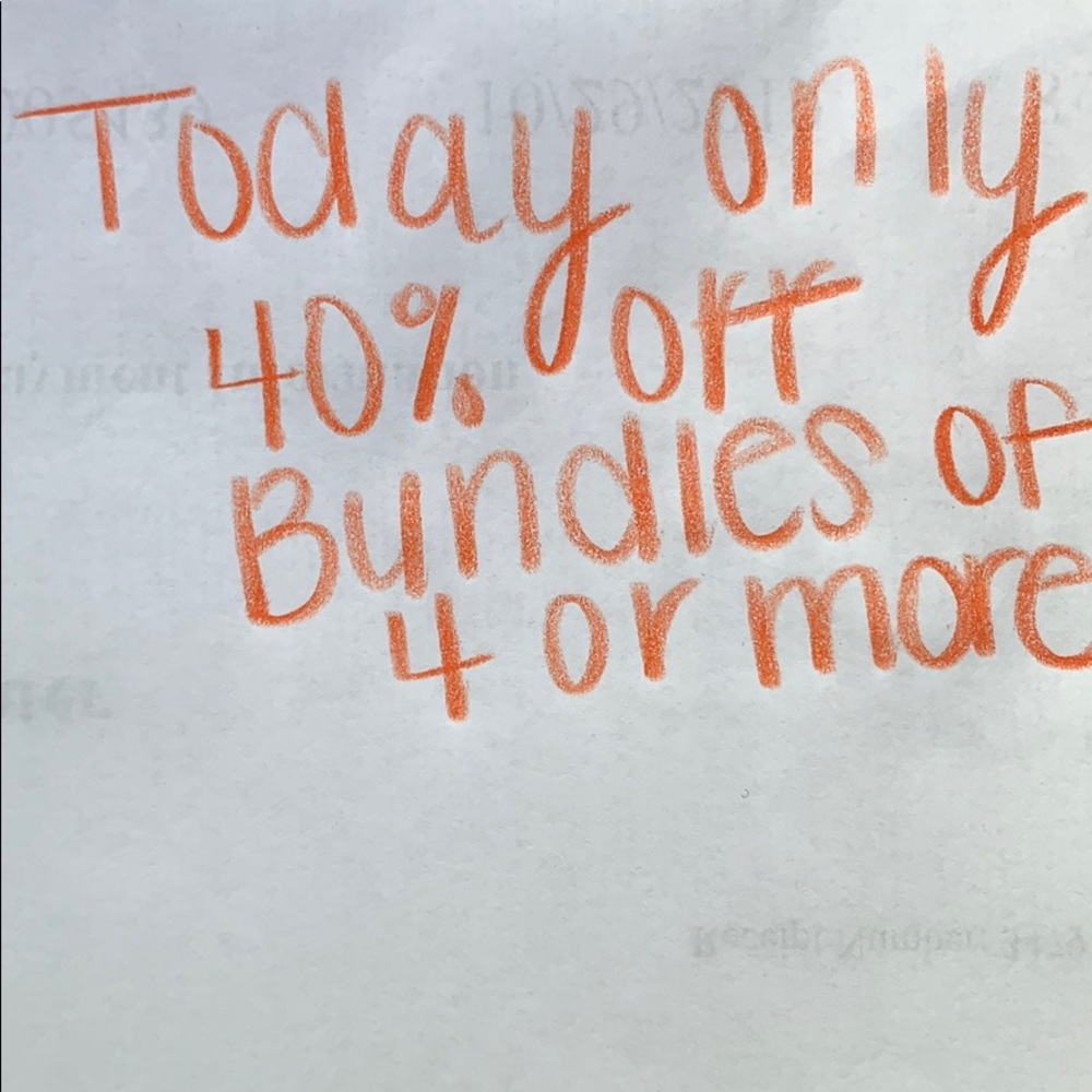 TODAY ONLY BUNDLE AND SAVE